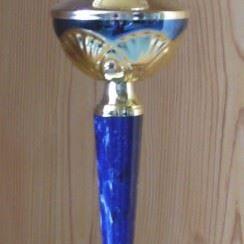 Pokal gold-blau 34cm #167