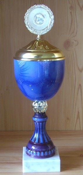 Pokal Kelch blau 38,5cm #307