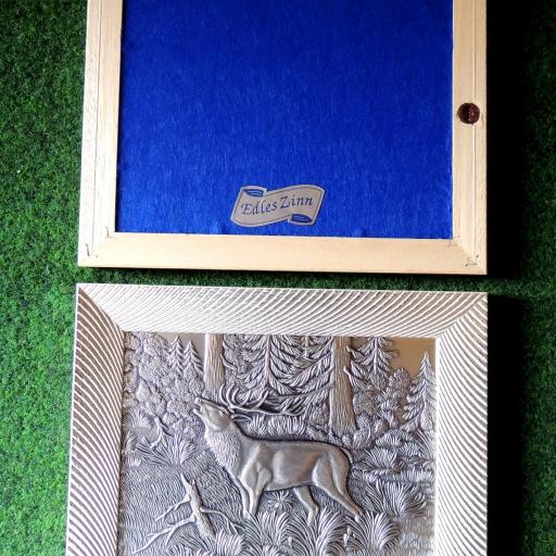 Zinnrelief Hirsch