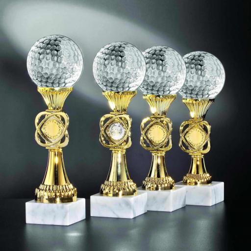 Golf Noblesse Glas gold #144